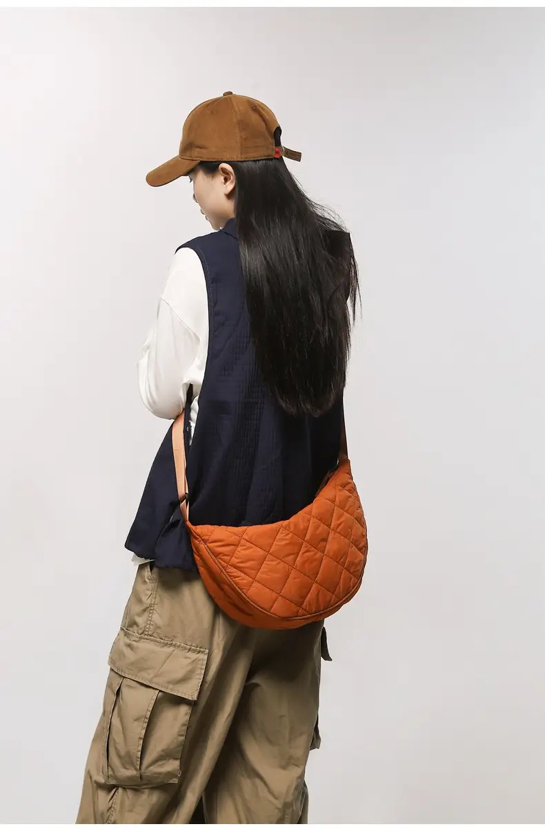 Crossbody Bag Rhombus Dumpling Pattern 2024 Cotton — feature 27