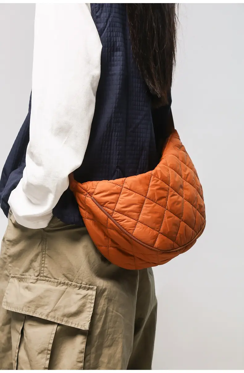 Crossbody Bag Rhombus Dumpling Pattern 2024 Cotton — feature 28