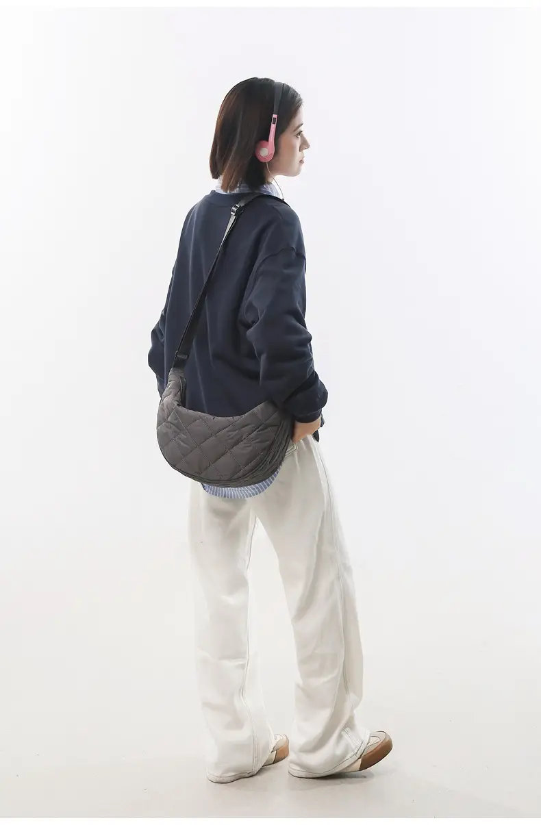 Crossbody Bag Rhombus Dumpling Pattern 2024 Cotton — feature 30