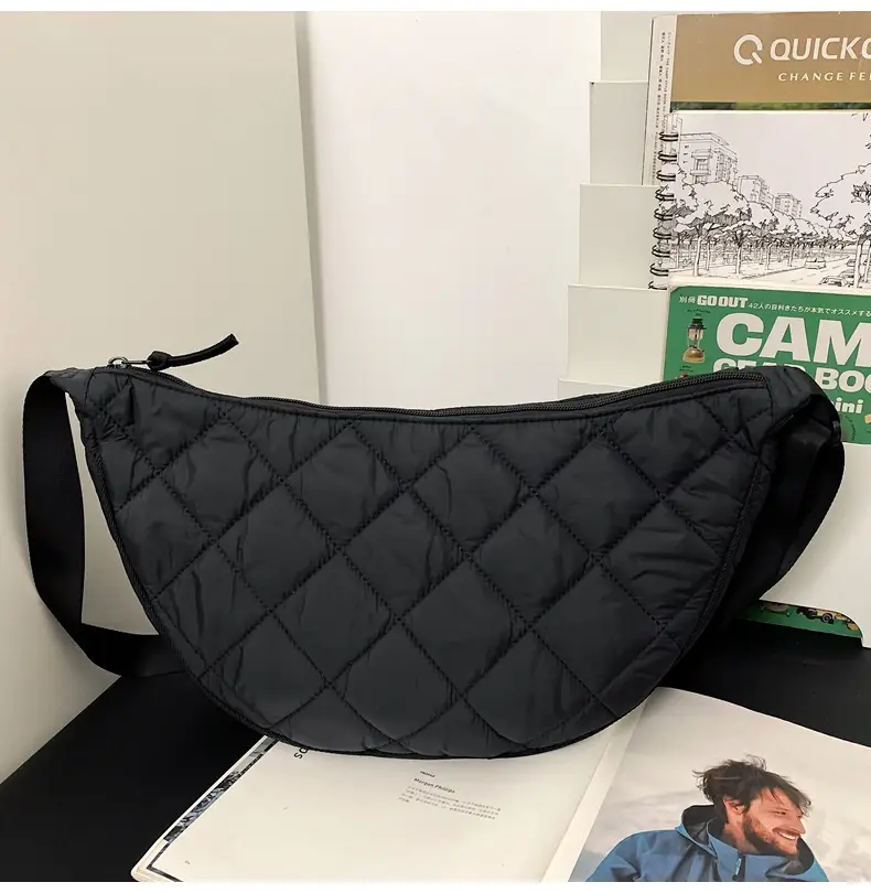 Crossbody Bag Rhombus Dumpling Pattern 2024 Cotton — feature 38