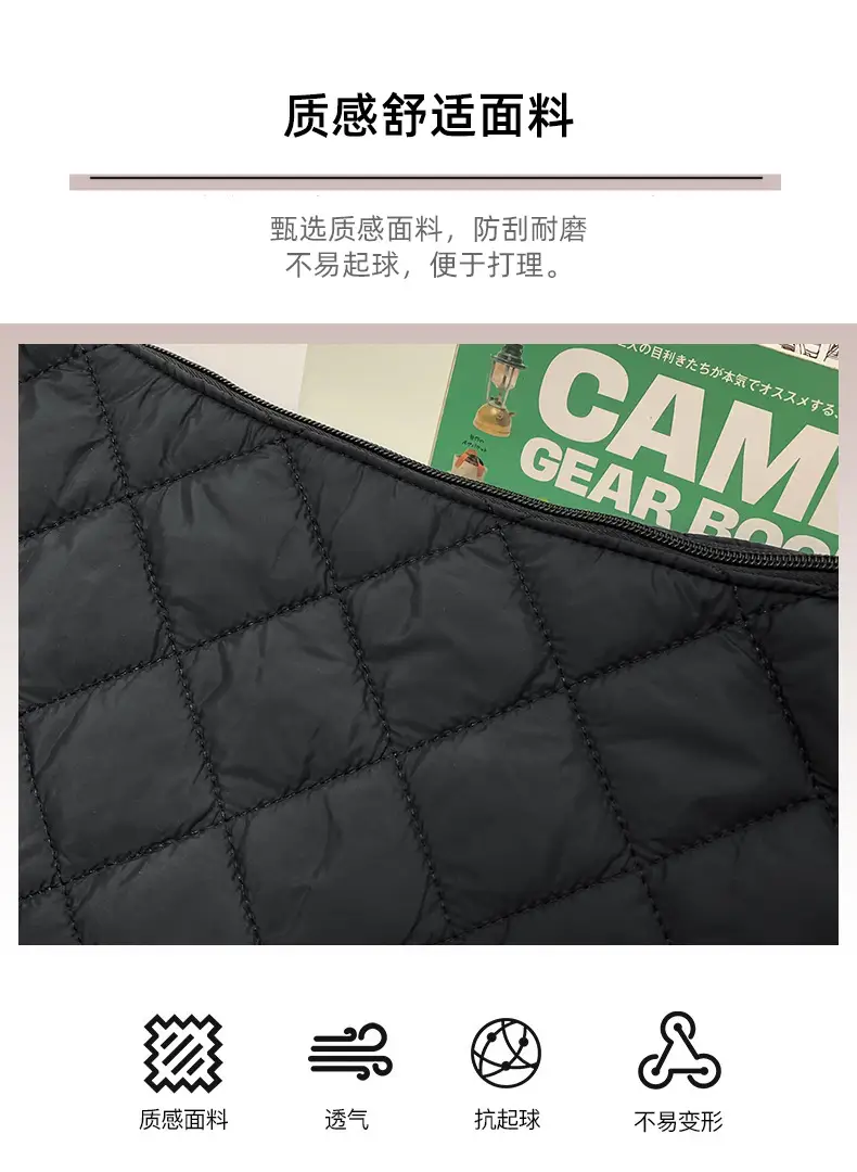 Crossbody Bag Rhombus Dumpling Pattern 2024 Cotton — feature 6