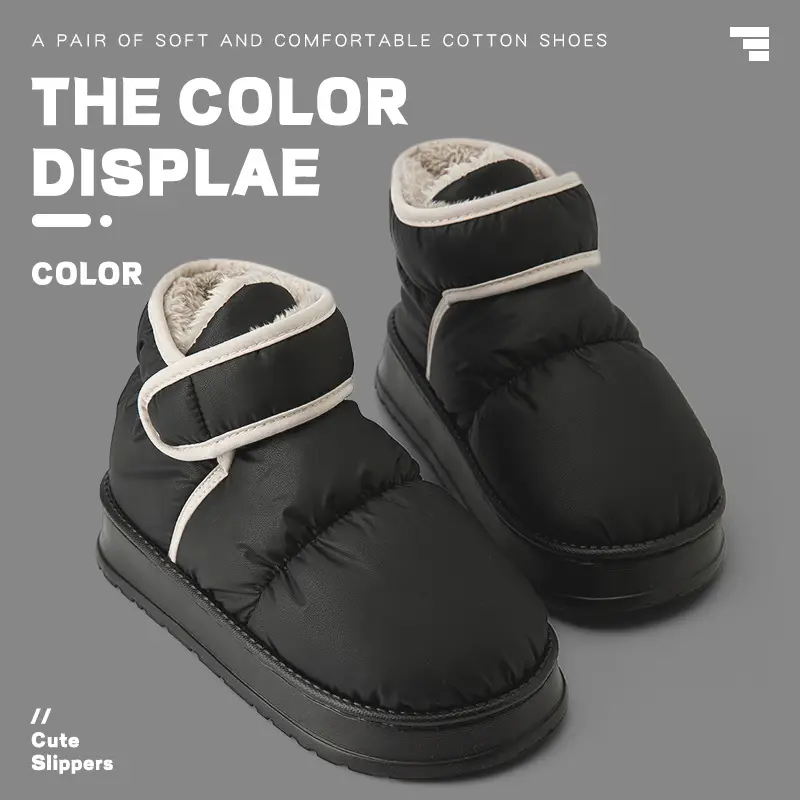 Nanbo Wearing Snow Boots Women's 2024 Winter fleece-lined Thickened Fashionable All-match Waterproof Non-slip Thick Bottom Cotton Shoes