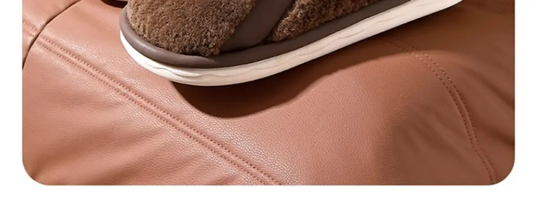 Cotton slippers women autumn and winter 2024 new indoor home non-slip soft bottom mute warm plush slippers for men — feature 4