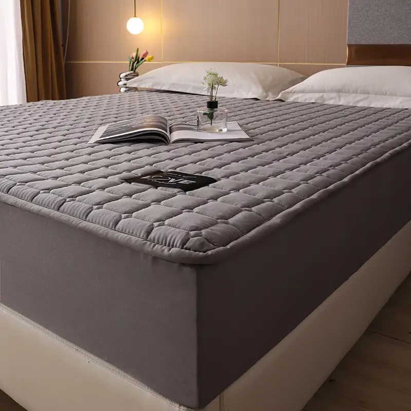 Quilted Bed Cover Single-piece Thickened Bed Sheet Four Seasons Bedspread Mattress Protector Dustproof Bedspread Bed Cover Full Enclosure