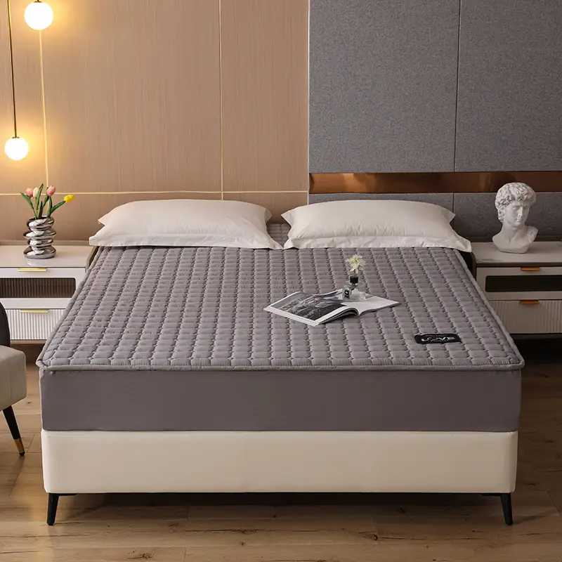 Quilted Bed Cover Single-piece Thickened Bed Sheet Four Seasons Bedspread Mattress Protector Dustproof Bedspread Bed Cover Full Enclosure