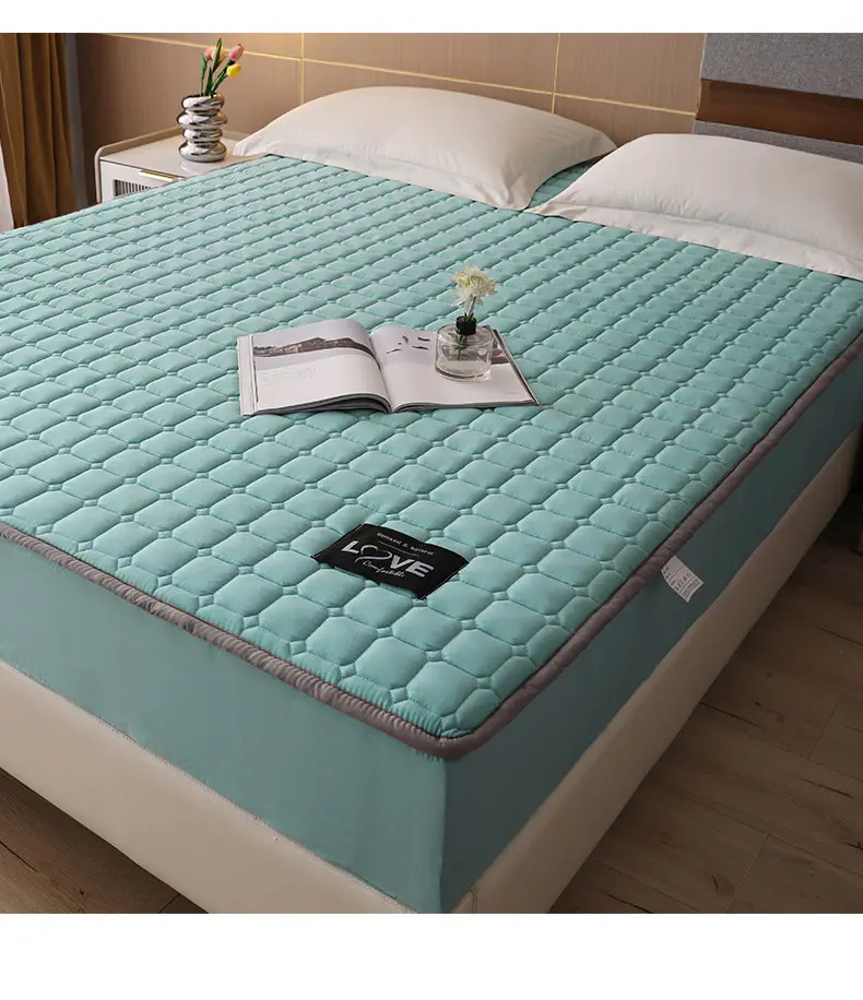 Quilted Bed Cover Single-piece Thickened Bed Sheet Four Seasons Bedspread Mattress Protector Dustproof Bedspread Bed Cover Full Enclosure — feature 3
