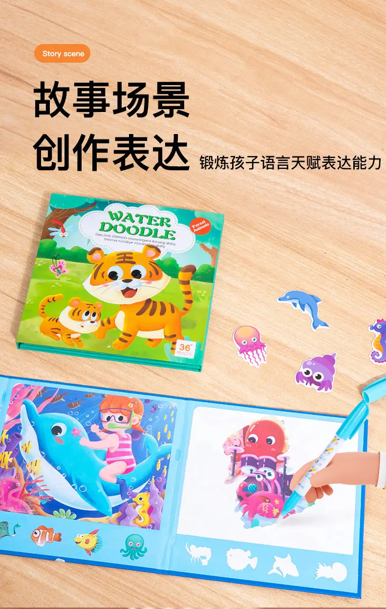 Children's Water Painting Book with Animal Themes 2-Year-Old — feature 37