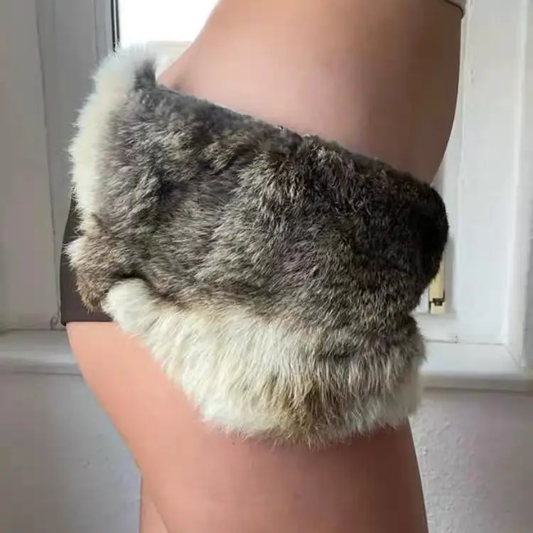 New Goa Rabbit Fur Belt for Women Europe USA - Image 6