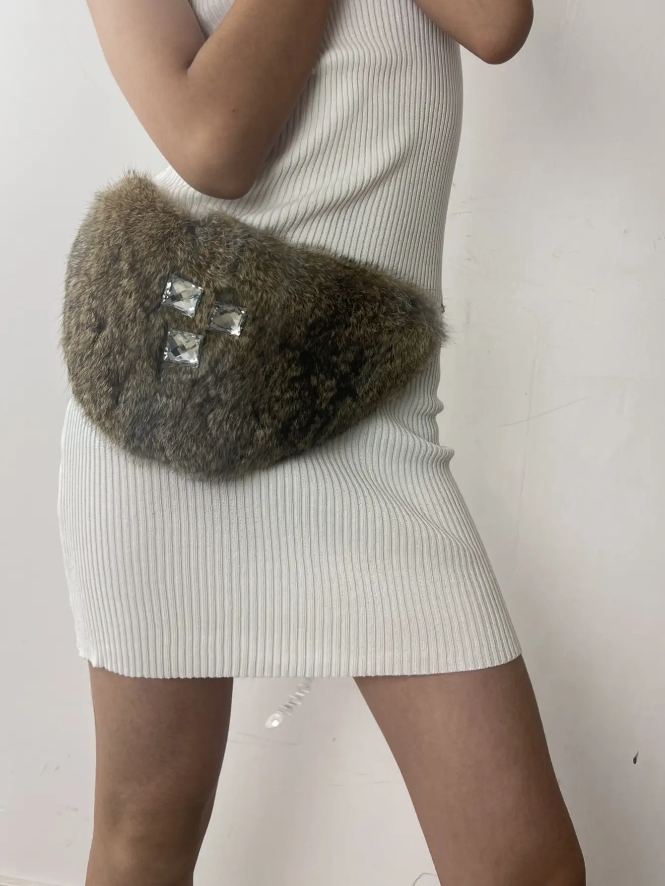 New Goa Rabbit Fur Belt for Women Europe USA — feature 1