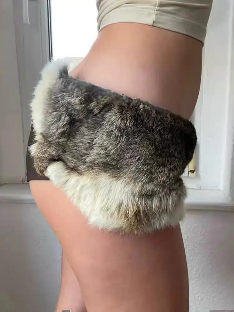 New Goa Rabbit Fur Belt for Women Europe USA — feature 4