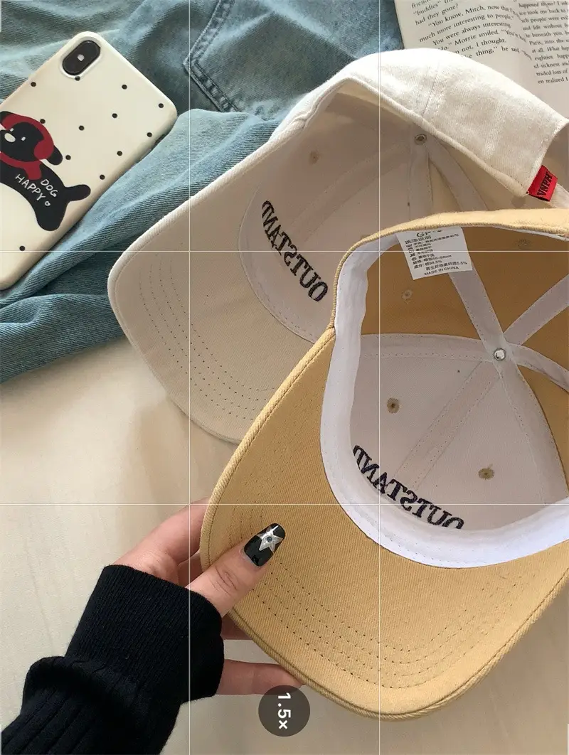 Korean New Letter Baseball Cap Women Large Deepened Wide Brim — feature 16