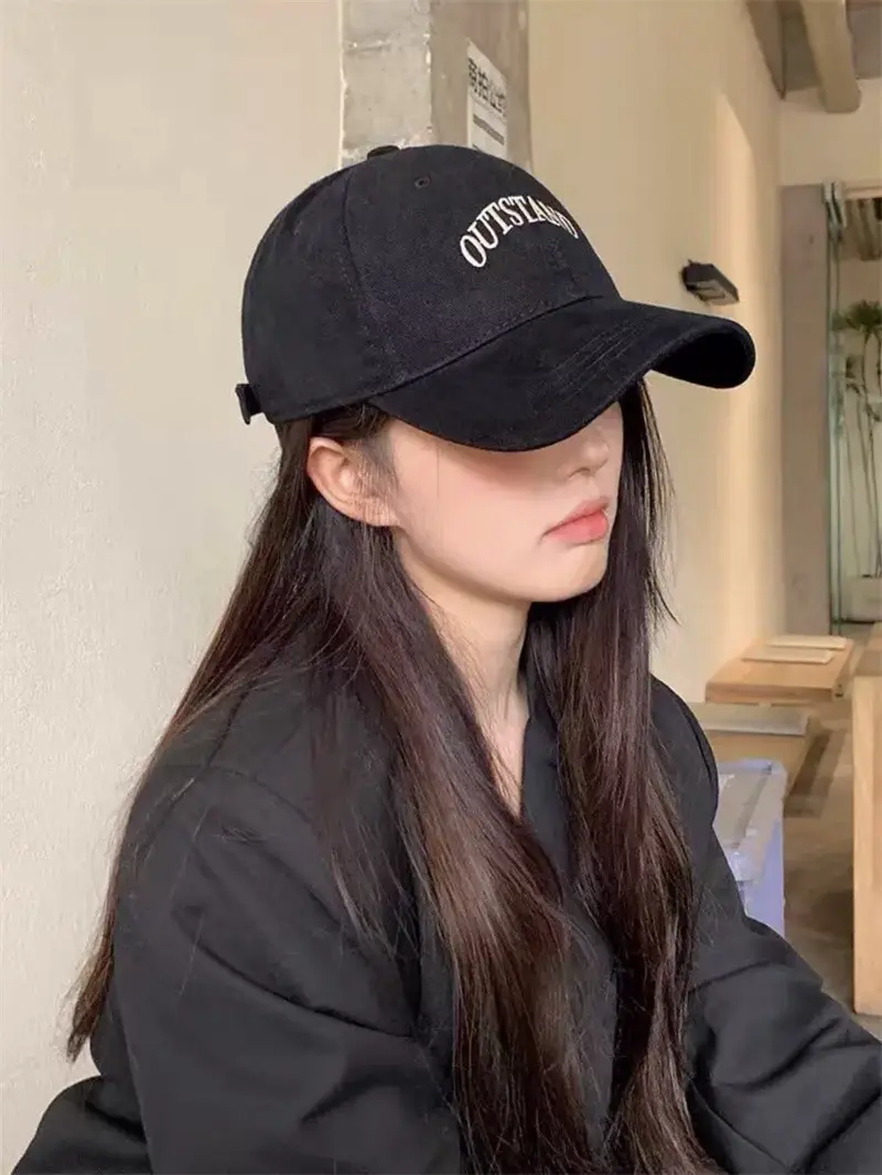 Korean New Letter Baseball Cap Women Large Deepened Wide Brim — feature 3