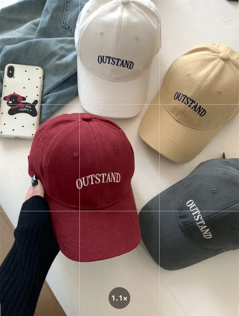 Korean New Letter Baseball Cap Women Large Deepened Wide Brim — feature 7