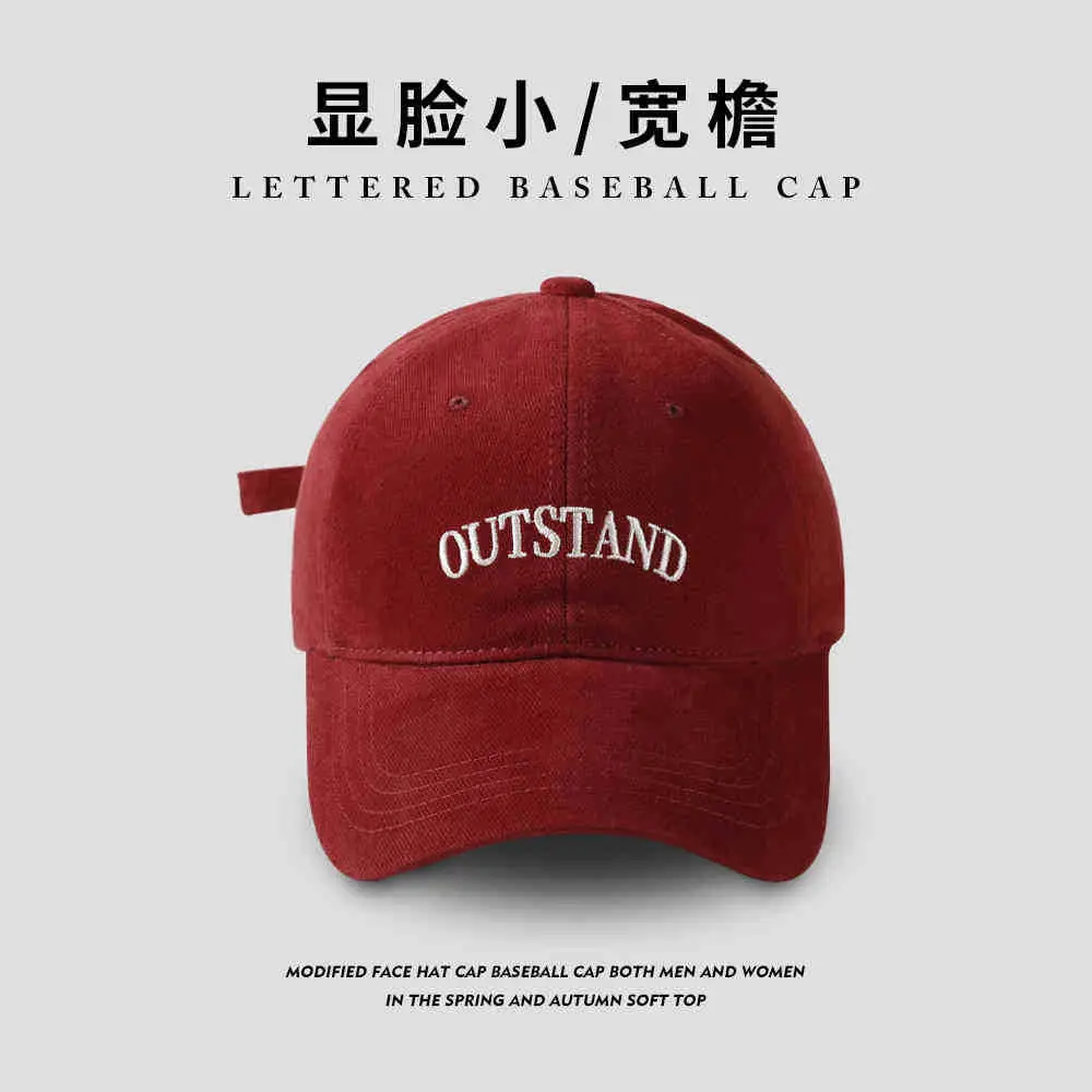 Korean New Letter Baseball Cap Women Large Deepened Wide Brim - Image 3