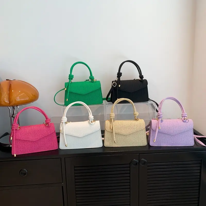 Green Knitted Shoulder Bag for Women 2023 - Image 7