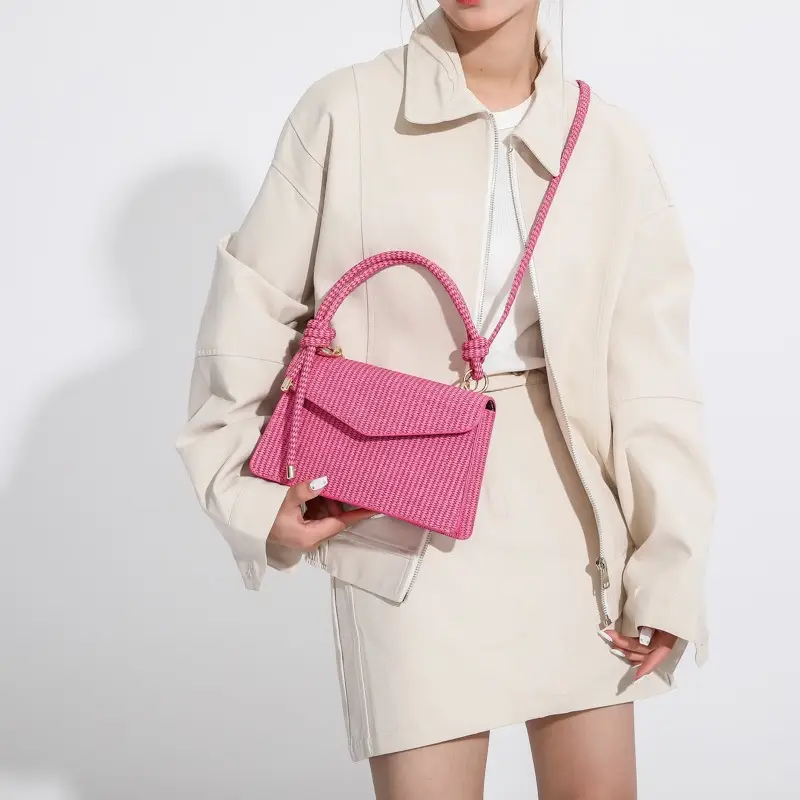 Green Knitted Shoulder Bag for Women 2023 - Image 10