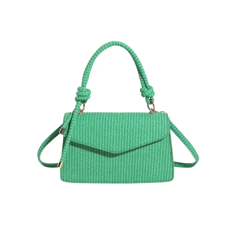 Green Knitted Shoulder Bag for Women 2023 - Image 11
