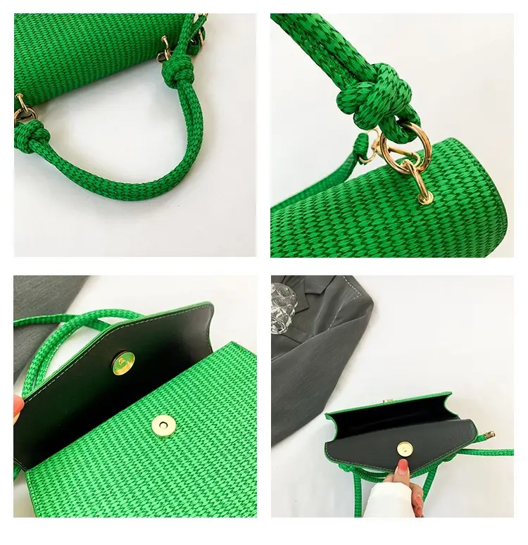 Green Knitted Shoulder Bag for Women 2023 — feature 10