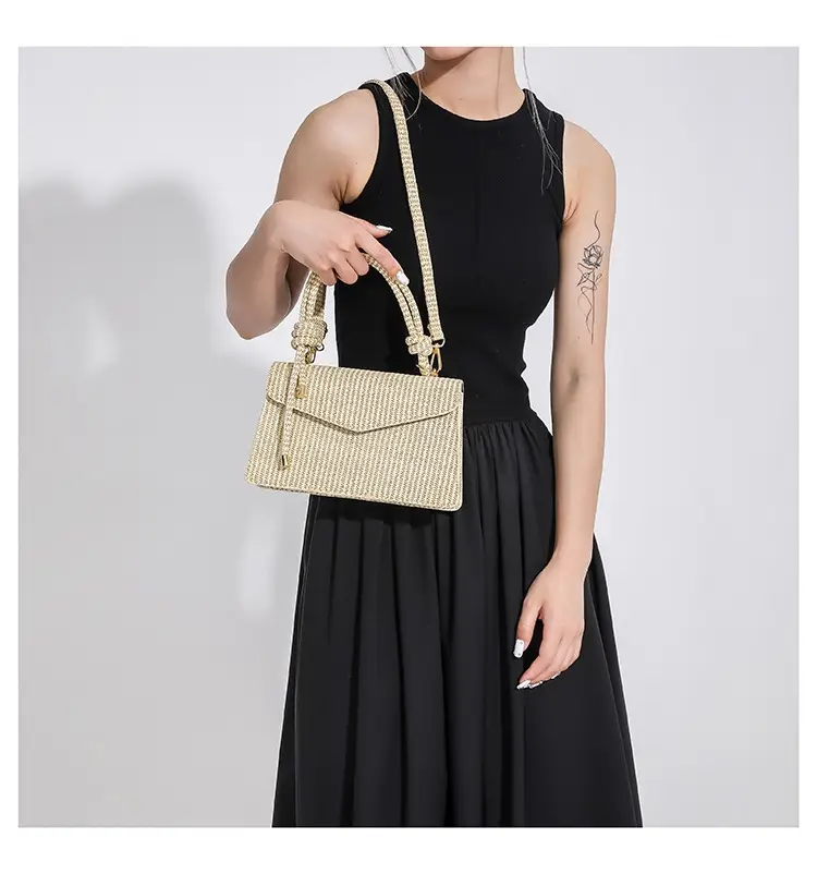 Green Knitted Shoulder Bag for Women 2023 — feature 13