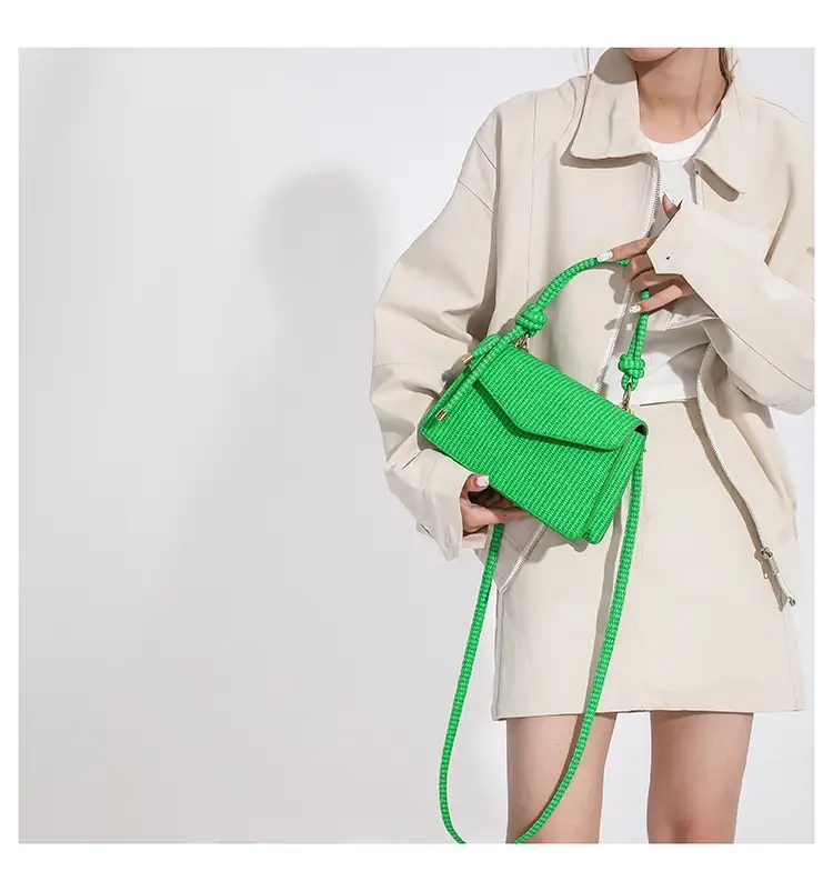 Green Knitted Shoulder Bag for Women 2023 — feature 19