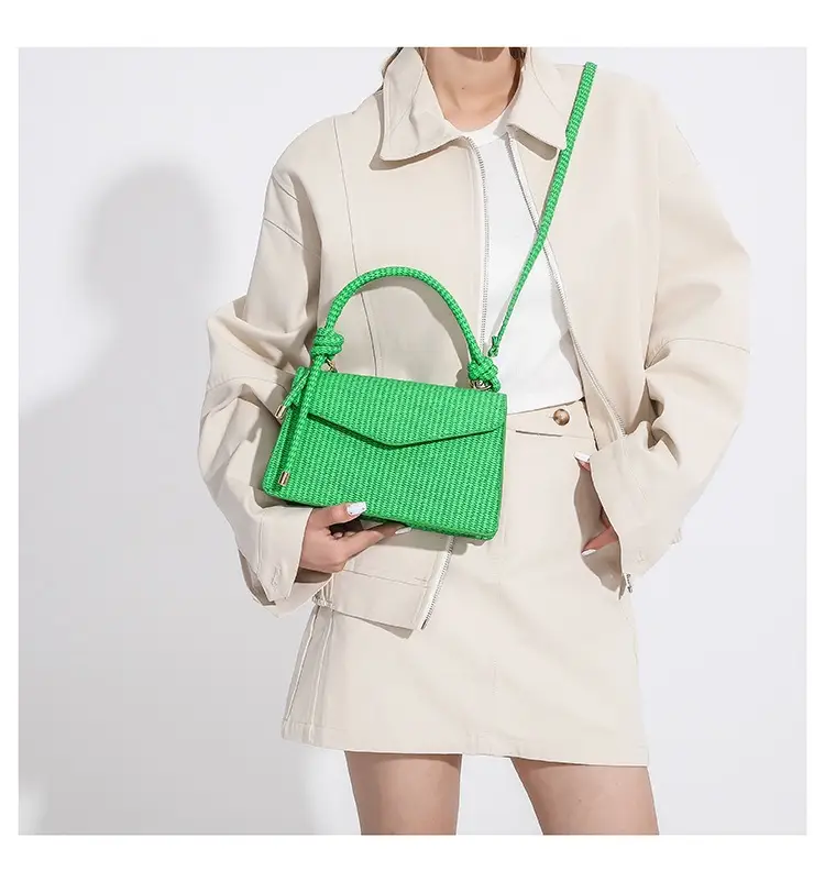 Green Knitted Shoulder Bag for Women 2023 — feature 20