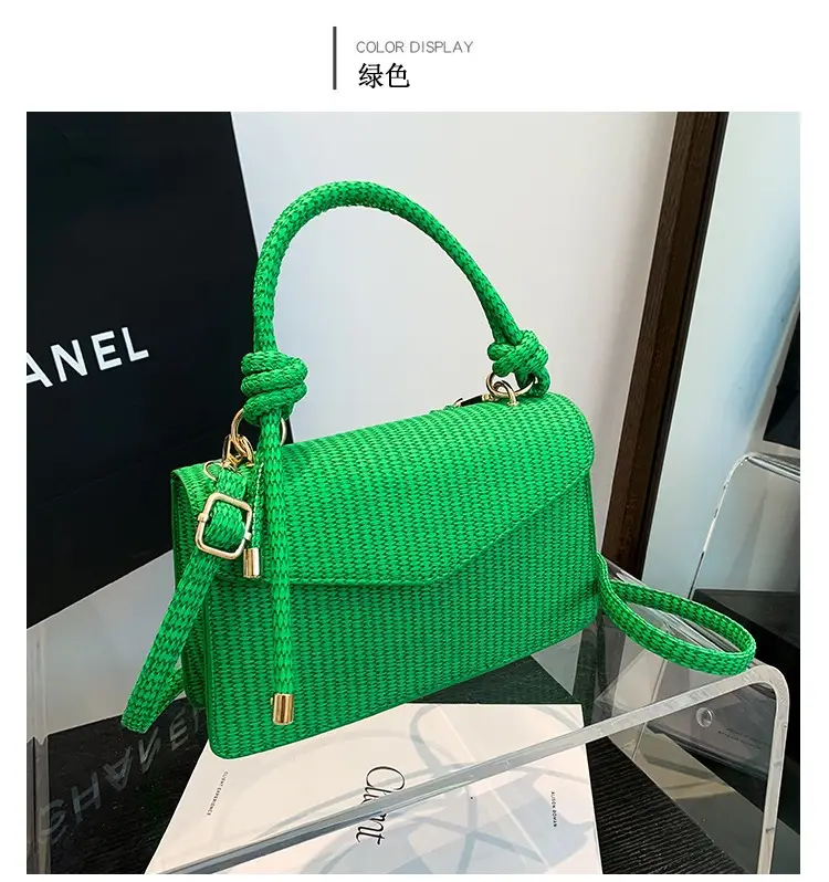 Green Knitted Shoulder Bag for Women 2023 — feature 28
