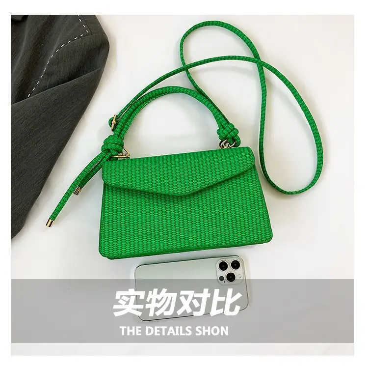 Green Knitted Shoulder Bag for Women 2023 — feature 7