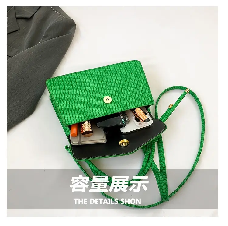 Green Knitted Shoulder Bag for Women 2023 — feature 8