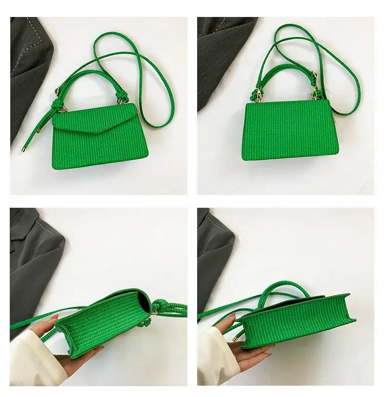 Green Knitted Shoulder Bag for Women 2023 — feature 9