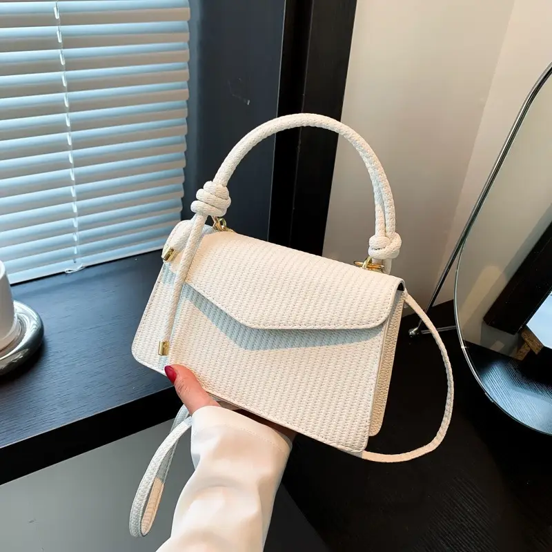 Green Knitted Shoulder Bag for Women 2023 - Image 2