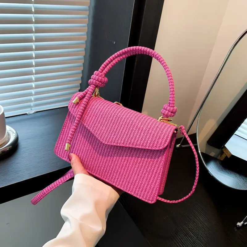 Green Knitted Shoulder Bag for Women 2023 - Image 3