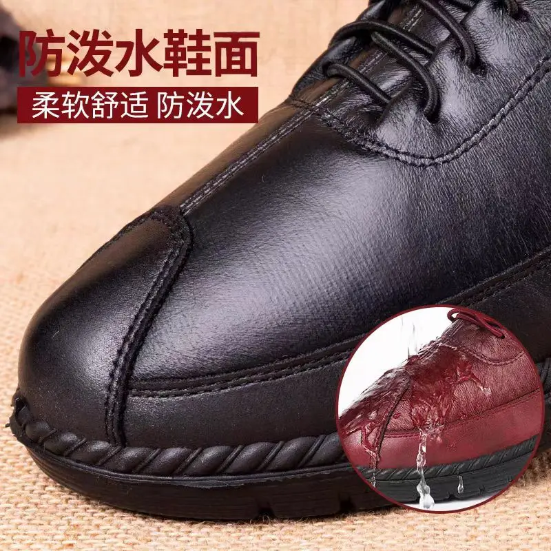 Winter Fleece-Lined Warm Cloth Shoes for Women, Cotton Shoes for Middle-Aged and Elderly Mothers, Soft-Soled Non-Slip Cotton Boots, Mother's Shoes with Non-Slip Soft Soles — feature 2