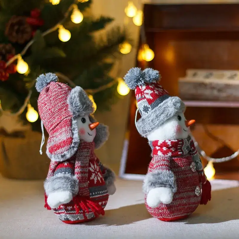 LT Christmas Snowman Doll Hooded Decor - Image 6