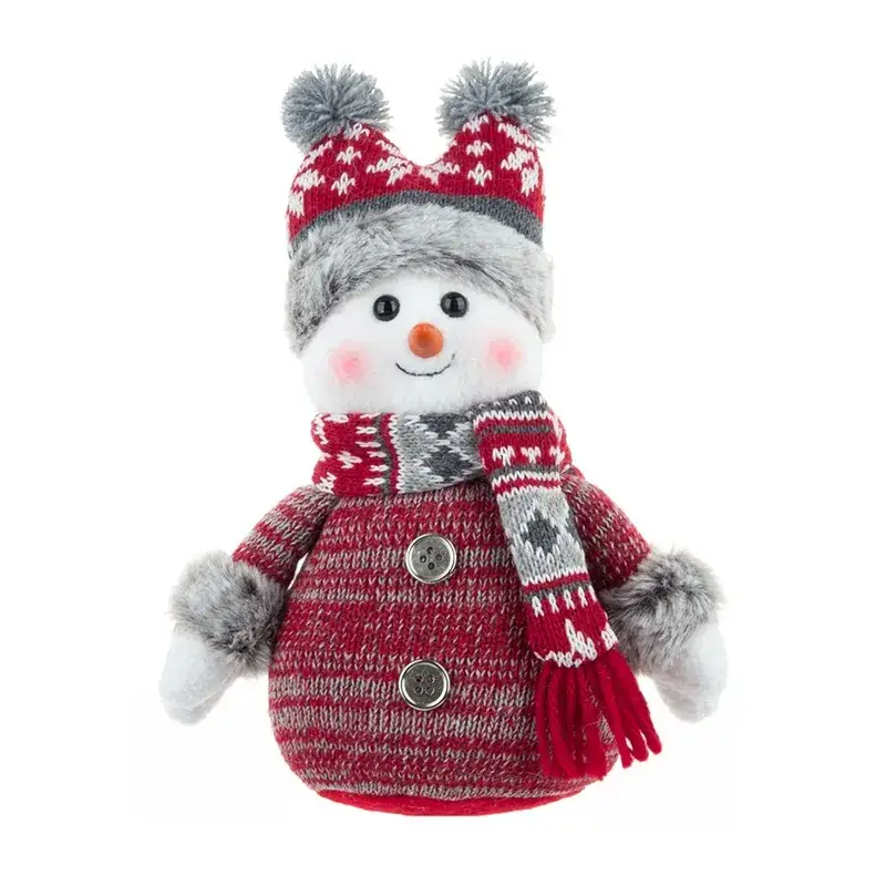 LT Christmas Snowman Doll Hooded Decor - Image 7