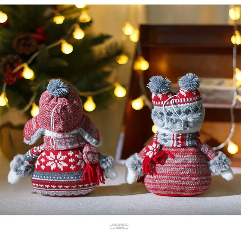 LT Christmas Snowman Doll Hooded Decor — feature 3
