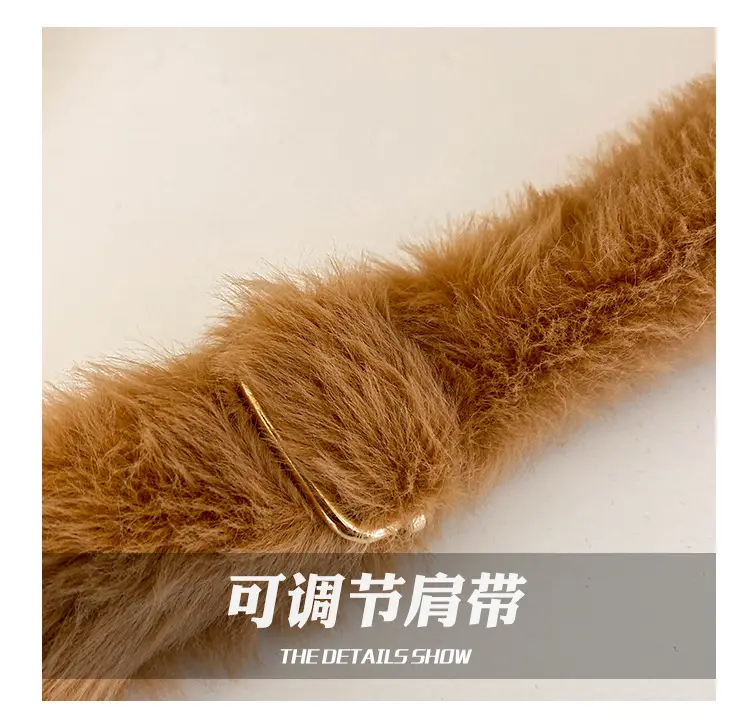 Plush Bear Capybara Bag Brown Single Shoulder — feature 10