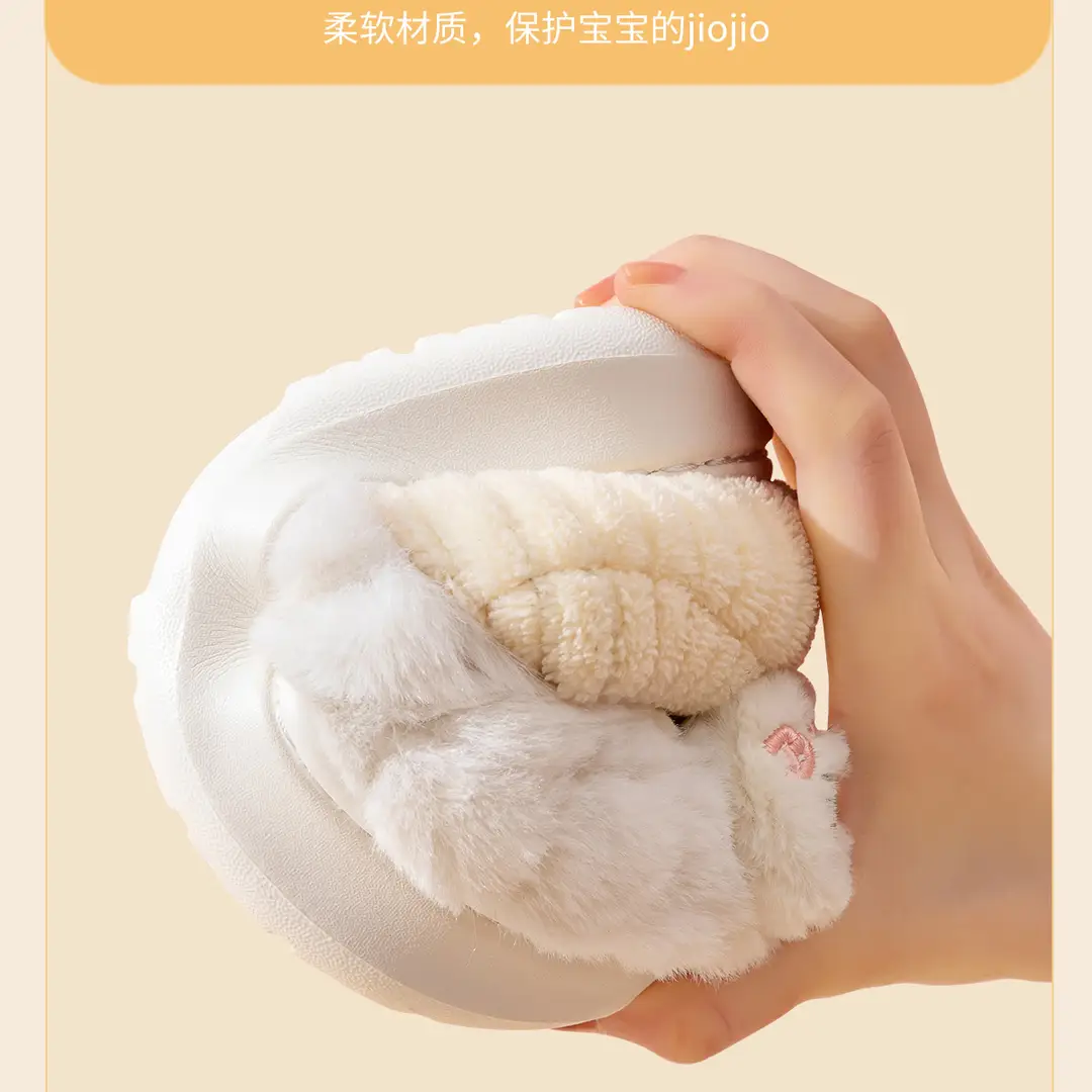 Lidani Children's Cotton Slippers for Girls, Winter 2025 New Model, Indoor Home Plush-Lined Closed-Back Parent-Child Cotton Shoes for Boys — feature 10