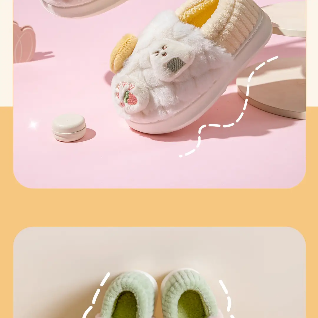 Lidani Children's Cotton Slippers for Girls, Winter 2025 New Model, Indoor Home Plush-Lined Closed-Back Parent-Child Cotton Shoes for Boys — feature 15