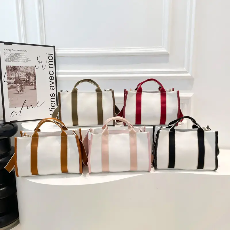 Autumn Canvas Shoulder Bag Large Capacity Korean Style - Image 9