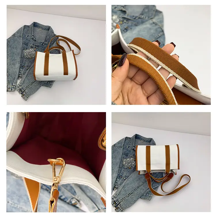 Autumn Canvas Shoulder Bag Large Capacity Korean Style — feature 9