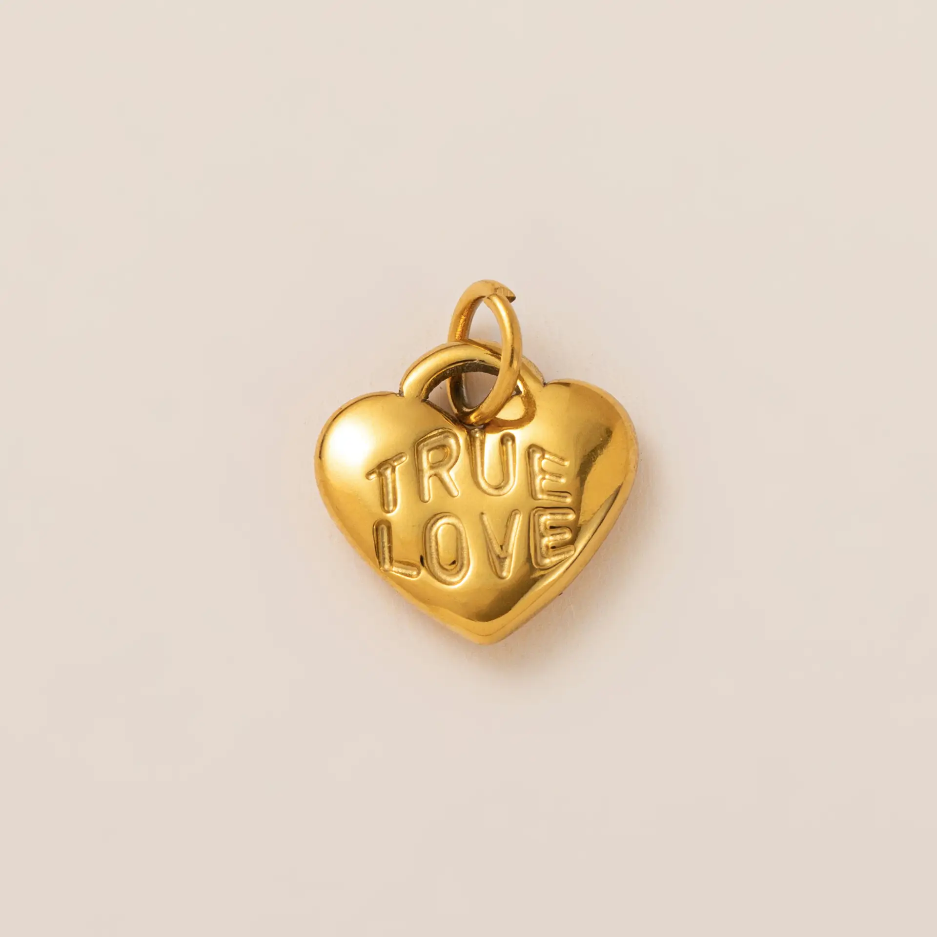 Golden Heart-shaped DIY Pendant Necklace with Geometric Design - Image 12