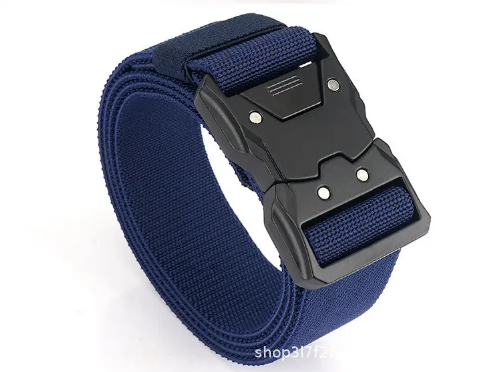 New Men's Green Nylon Tactical Belt Quick Release Buckle — feature 21