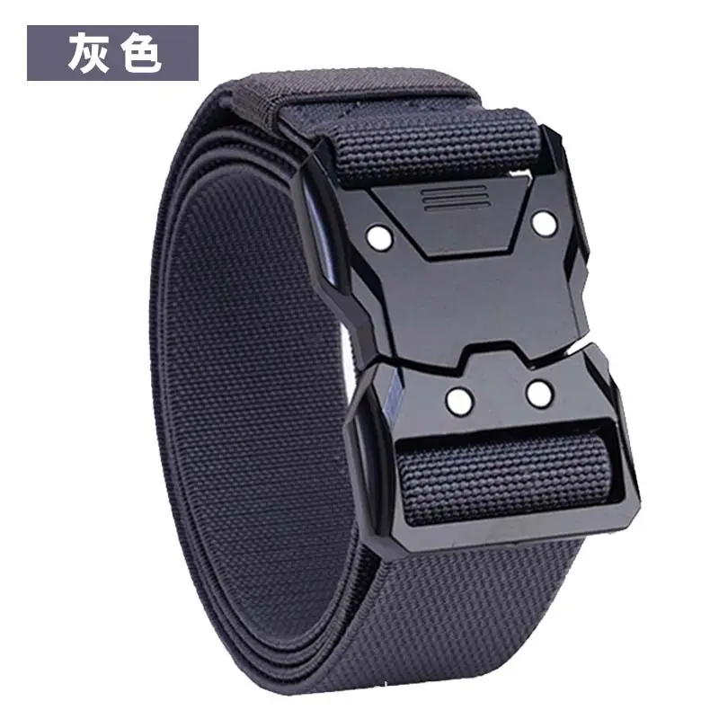New Men's Green Nylon Tactical Belt Quick Release Buckle - Image 2