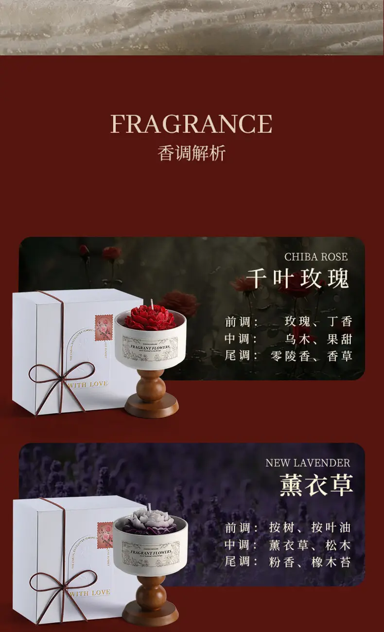 Camellia Soy Wax Scented Candle Gift Box Birthday Wedding Souvenir High-End Long-Lasting Fragrance Wholesale Customization — feature 24