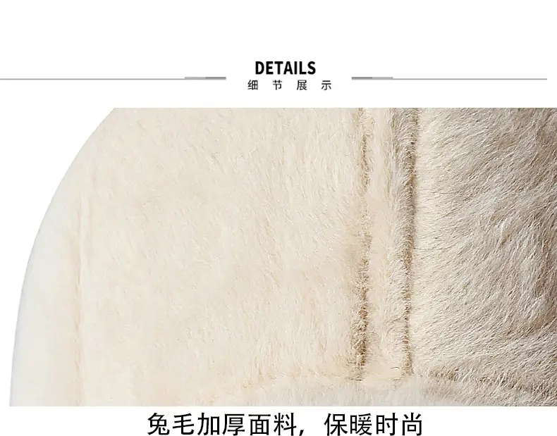 Black Plush Baseball Cap for Girls Winter Warm — feature 24