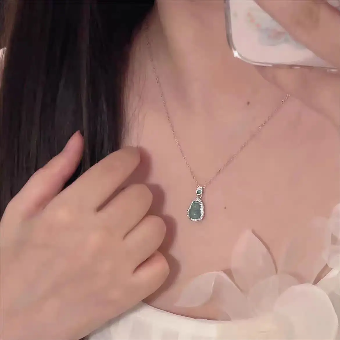 New Chinese Style Gourd Necklace Light Luxury Diamond 2024 - Image 7