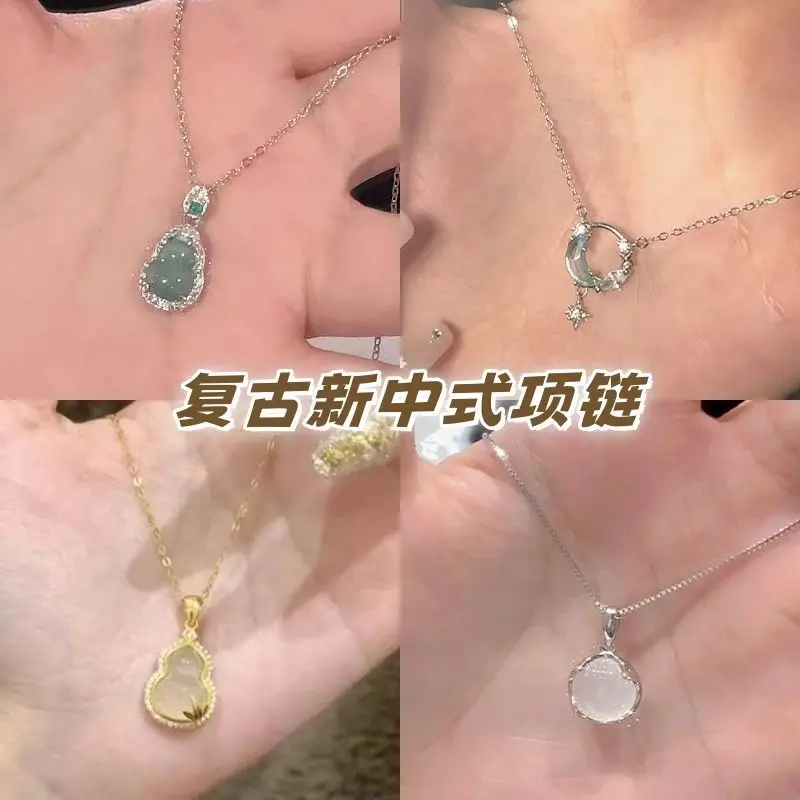 New Chinese Style Gourd Necklace Light Luxury Diamond 2024 — feature 2
