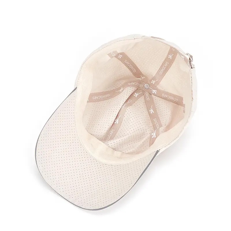 Men's White Mesh Sun Hat with Adjustable Strap - Image 3