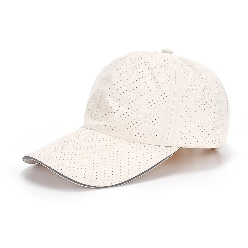 Men's White Mesh Sun Hat with Adjustable Strap - Image 5