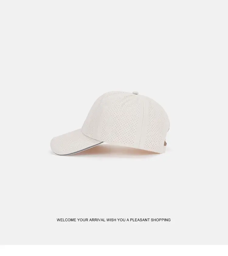 Men's White Mesh Sun Hat with Adjustable Strap — feature 11